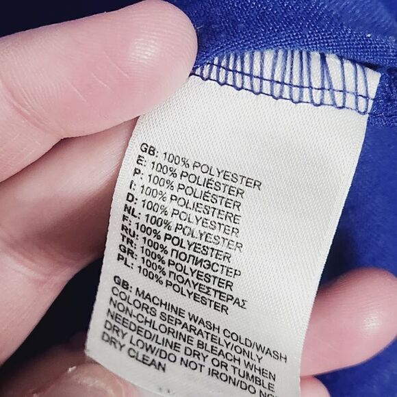 The North Face Tee in Blue with Orange Graphic - Picture 3 of 6